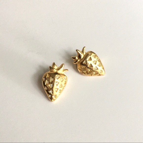 HOST PICK Givenchy | Vintage Strawberry Clip-ons - Picture 6 of 7